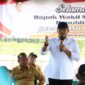 Wakil Menteri Pertanian (Wamentan), Sudaryono saat meninjau Bendungan Sidoras yang terletak di Desa Cinta Rakyat, Kecamatan Percut Sei Tuan, Kabupaten Deli Serdang. (Dok. Kementan)