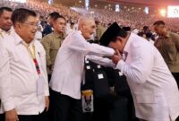 Acara peringatan HUT ke-17 Partai Gerindra yang digelar di Sentul International Convention Center (SICC), Sentul, Bogor. (Facebook.com @Prabowo Subianto)