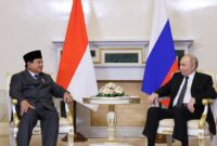Presiden RI Prabowo Subianto dan Presiden Federasi Rusia Vladimir Putin. (Dok. Tim Media Prabowo)