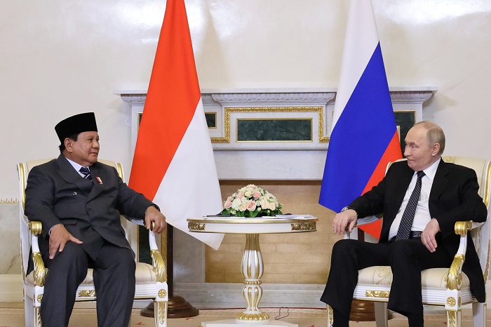 Presiden RI Prabowo Subianto dan Presiden Federasi Rusia Vladimir Putin. (Dok. Tim Media Prabowo)